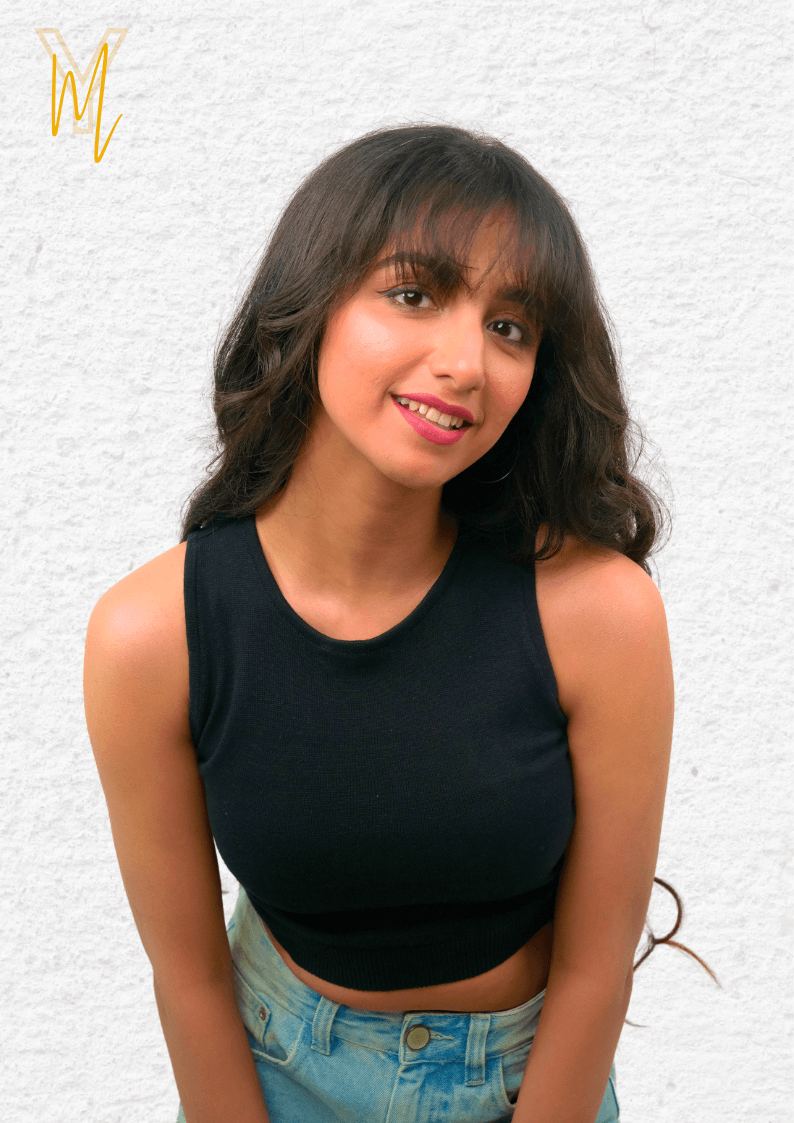 Black Cropped Vest Top - Yellow Molly